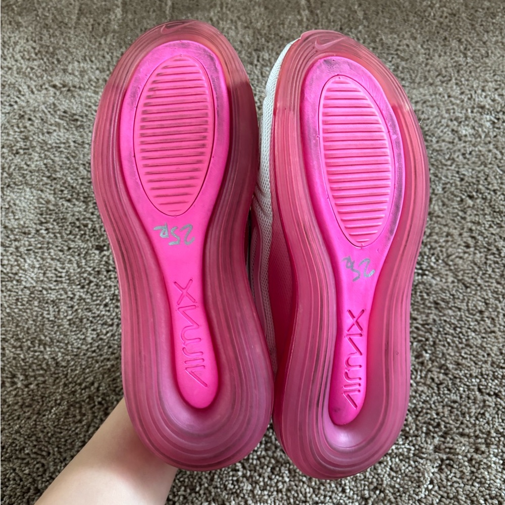 Nike Air Max 720 Pink and White Sneakers - Picture 8 of 8